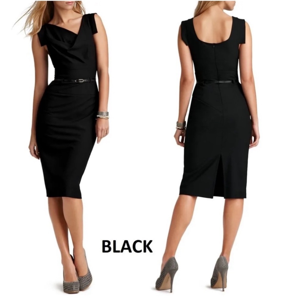 Jackie O Black Sheath Dress - Picture 11 of 13